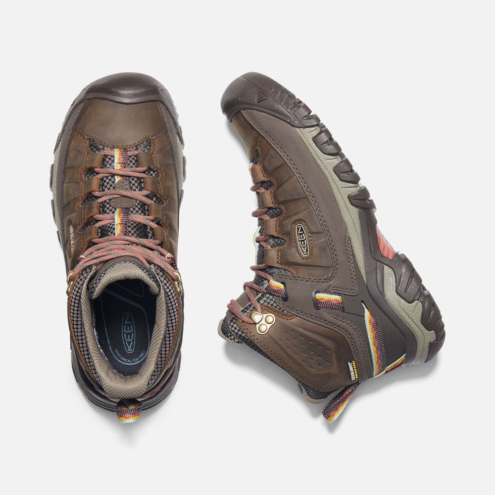 Keen Outdoor Bot Kadın Kahverengi - Targhee Iii Waterproof Mid - Türkiye YVGF35891